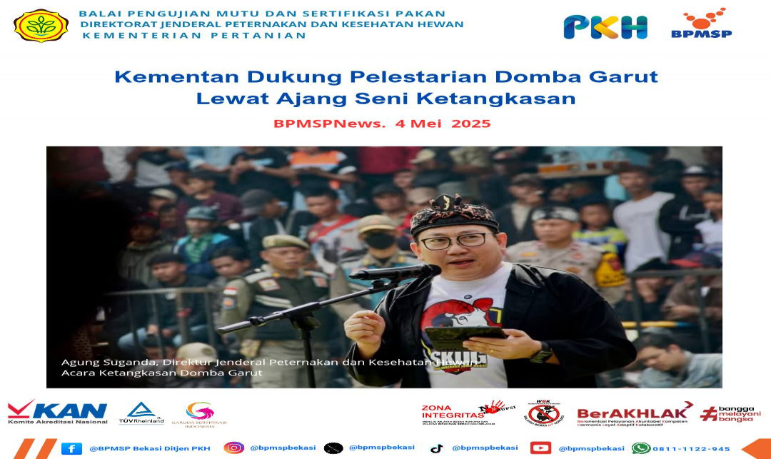 Kementan Dukung Pelestarian Domba Garut Lewat Ajang Seni Ketangkasan